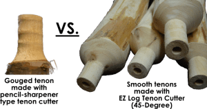 comparison of log tenons